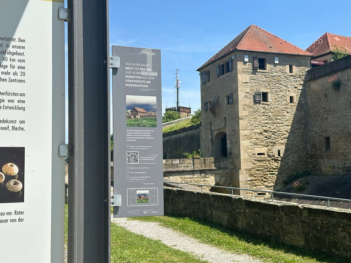 Beschilderung am Hohenasperg