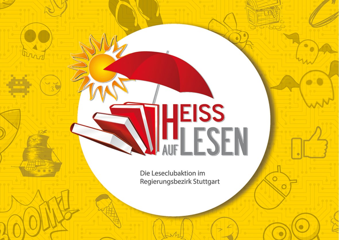 Logo der Leseclubaktion HEISS AUF LESEN
